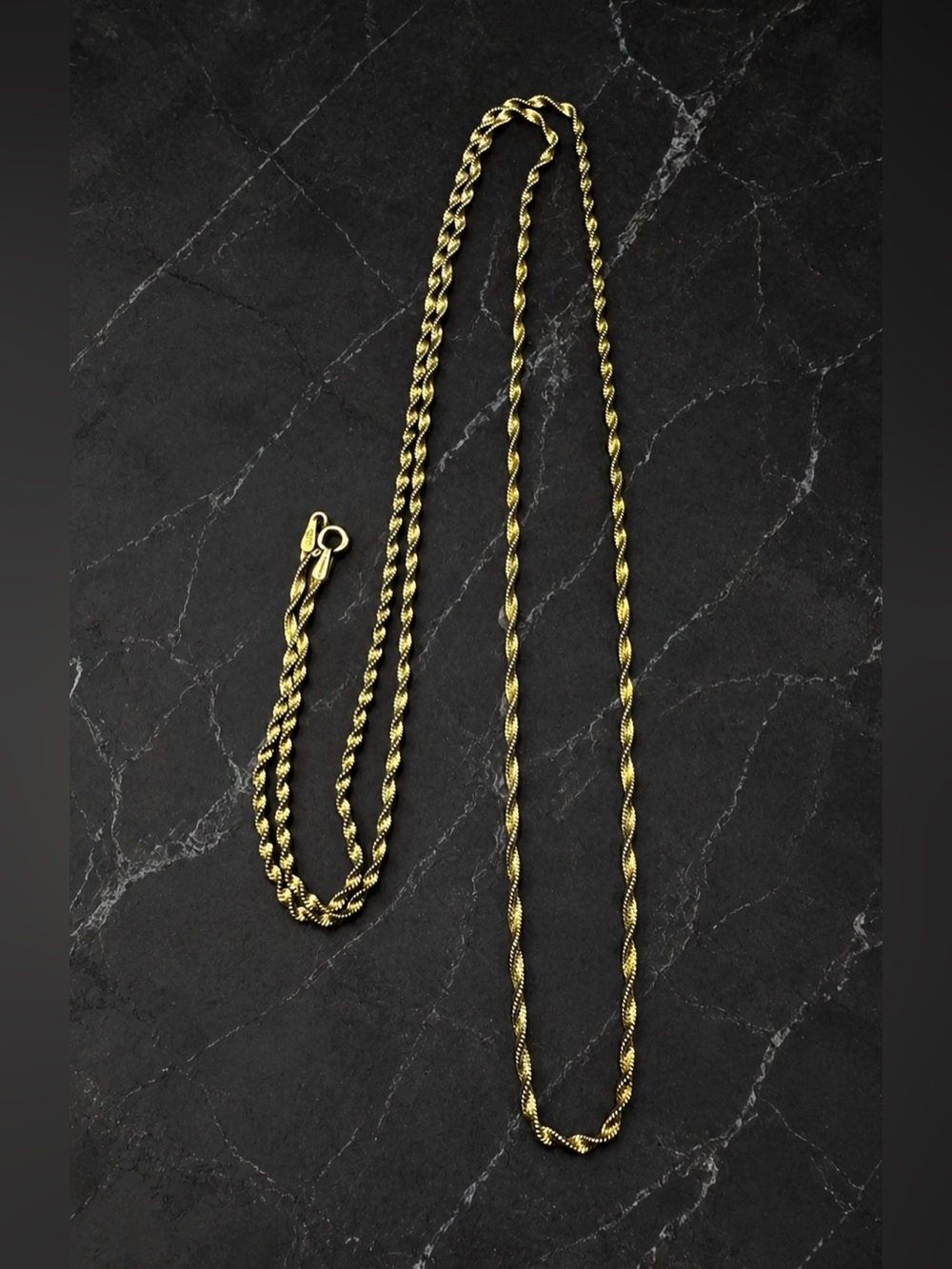 Italy Mens Womens Sterling Silver Gold Filled Twisted Specialty Chain Necklace